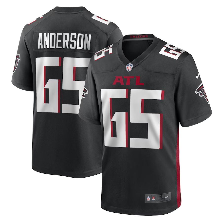 Men Atlanta Falcons 65 Abdullah Anderson Nike Black Game Player NFL Jersey